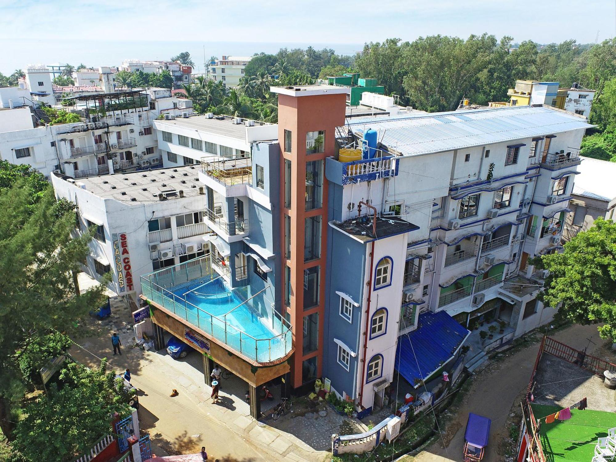 Hotel Marine Blue !! Beach Distance 50 Mts !! Дигха Экстерьер фото